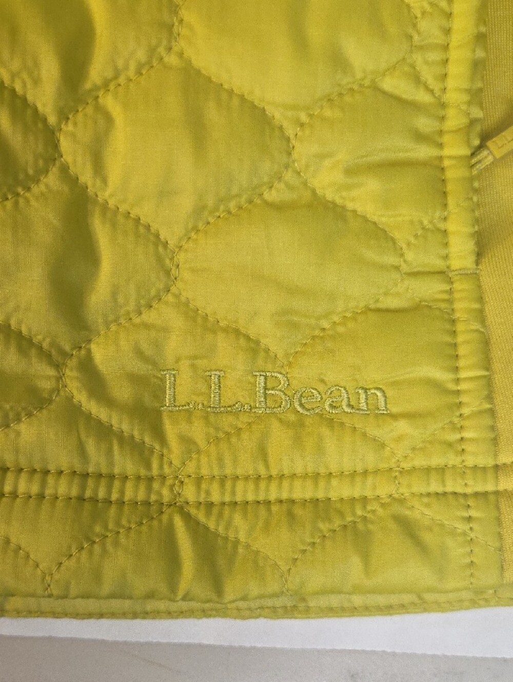 L.L. Bean Quilted Yellow Women's Vest - Picture 5 of 7